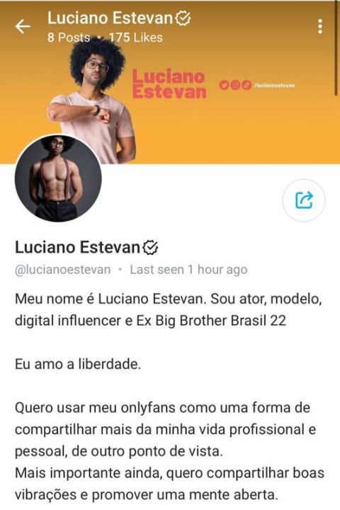 Luciano, 1º eliminado do BBB 22, entra para plataforma de conteúdo