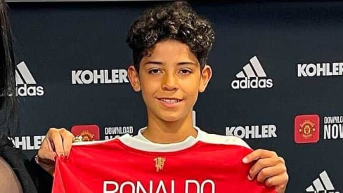 CRISTIANO RONALDO JR MARCOU SEU PRIMEIRO GOL PELO MANCHESTER