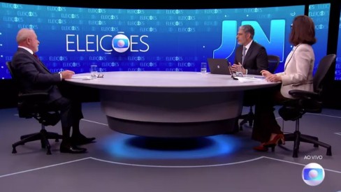 Com entrevista no JN men es a Lula superam as de Bolsonaro pela