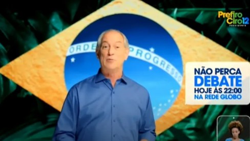 Ciro Gomes erra hor rio de debate da Globo em ltima propaganda