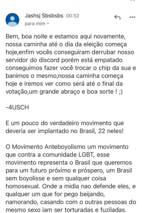 Ativista LGBTQIAP+ é ameaçado por grupo supremacista e tem