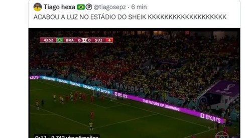 A web não perde tempo e os memes do jogo entre Brasil e Suíça já