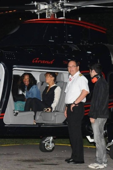Rihanna vai de helicóptero para o Rock in Rio - Rock in Rio - Extra Online