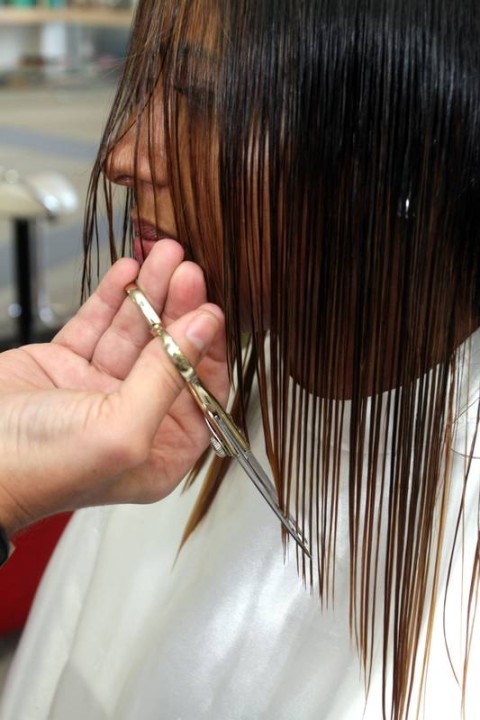 Corte de cabelo feminino em V - ESPECIALISTA CORTES FEMININO