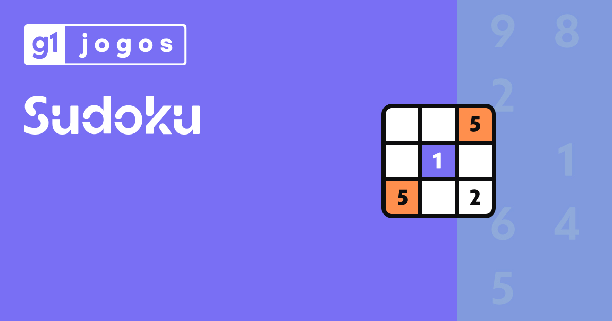 Sudoku online venha jogar sudoku no g1 g1 jogos