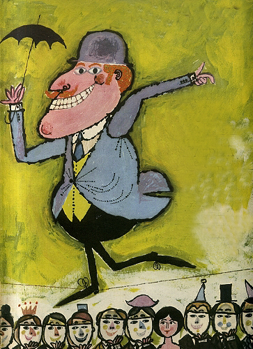 Ilustração de Michel Burton para a capa do nº 24 da revista Senhor