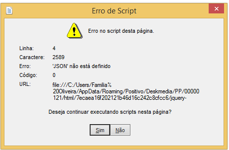 Como resolver este erro de Script? - Fórum TechTudo