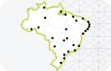 Mapa das zonas eleitorais de Brasil